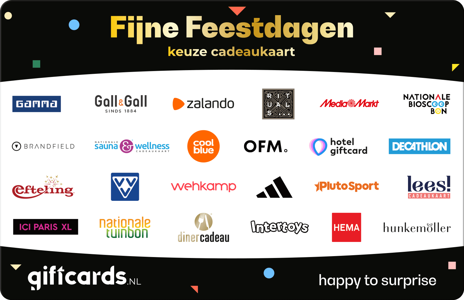 Giftcards.nl Keuze Cadeaukaart - Fijne Feestdagen